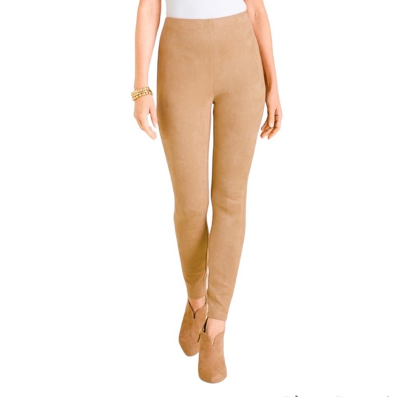 Chicos Faux Suede Leggings - Picture 4 of 11